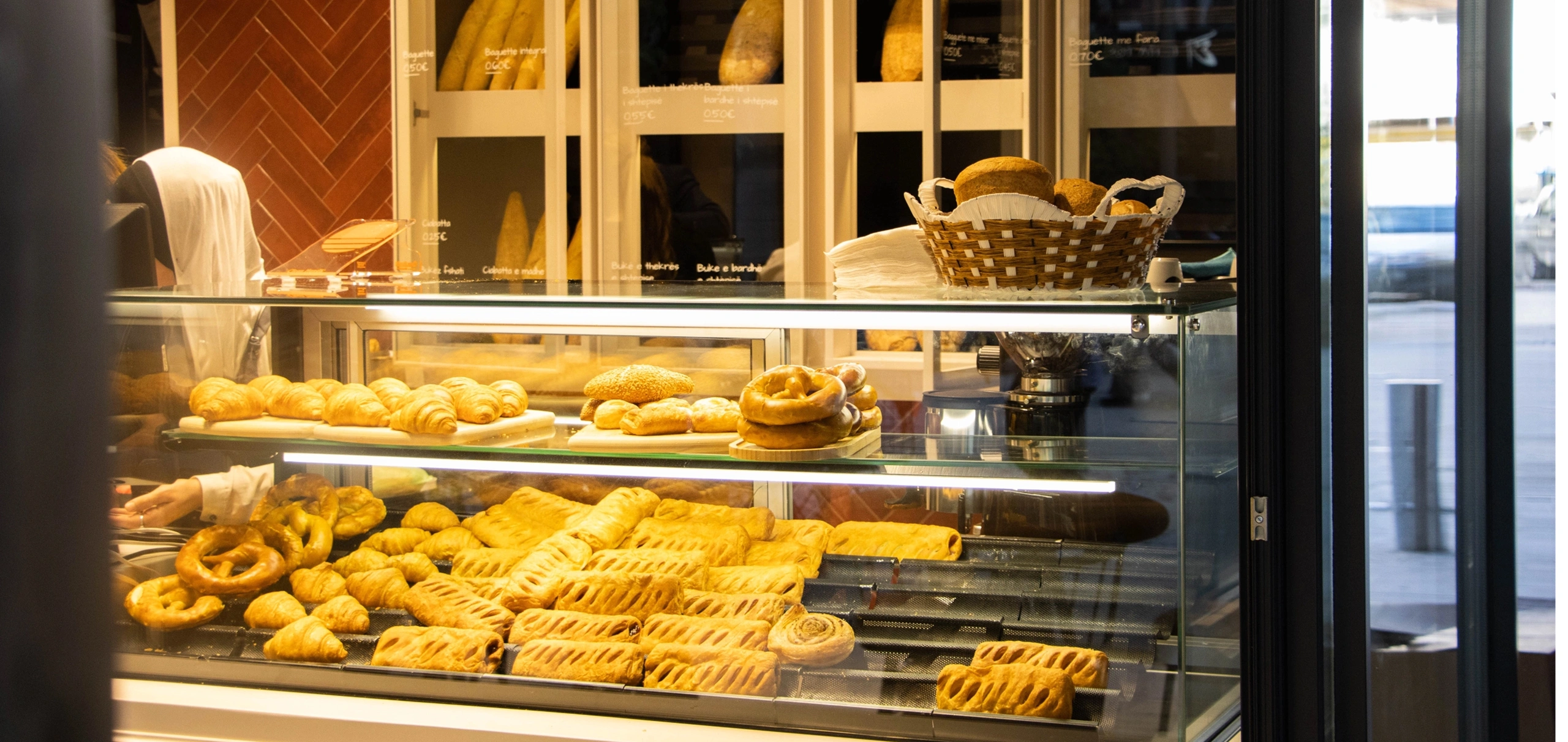 Artisanal bakery products ready to serve
